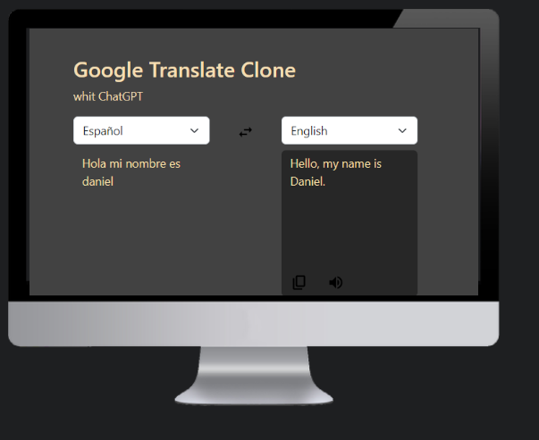 Logo de googleTranslate clone